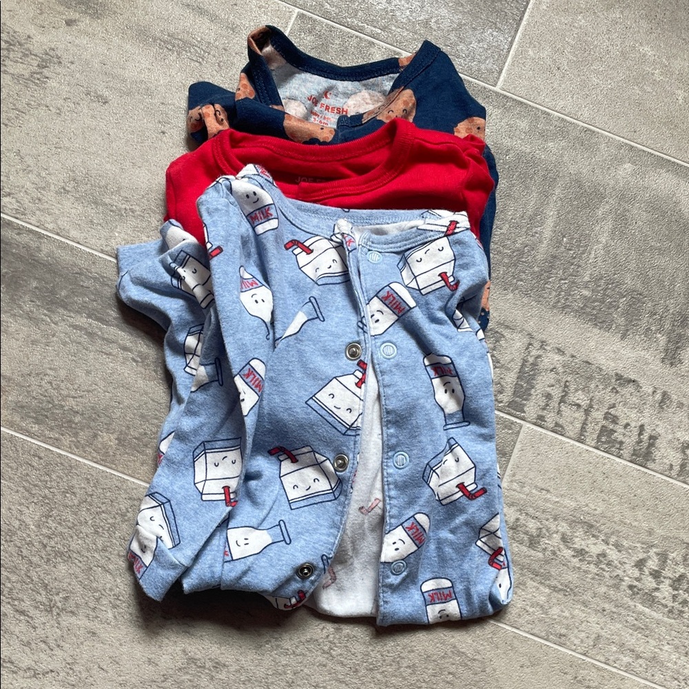 2/$30 Joe Fresh Milk and Cookies Snaps Pajamas